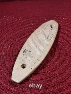 Native American Super Rare Bison Bone Gorget North Dakota Find