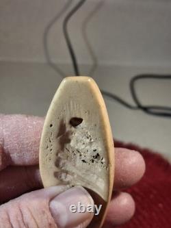 Native American Super Rare Bison Bone Gorget North Dakota Find