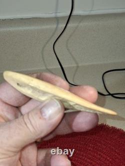 Native American Super Rare Bison Bone Gorget North Dakota Find