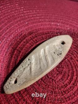 Native American Super Rare Bison Bone Gorget North Dakota Find