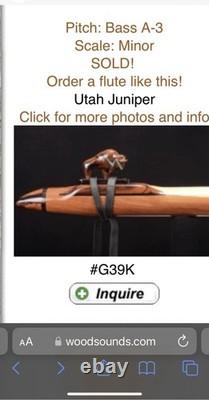 Native American Woodsounds Flute Design Bison Block Totem