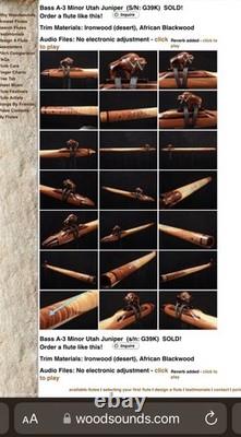 Native American Woodsounds Flute Design Bison Block Totem