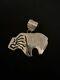 Navajo Handmade Sterling Silver Buffalo/bison Pendant -Alonzo Mariano