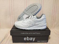 New Balance 997 M997BSN Made in USA Bison Buffalo Leather White Men Shoe Size 8