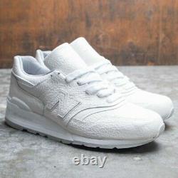 New Balance 997 M997BSN Made in USA Bison Buffalo Leather White Men Shoe Sz 9.5