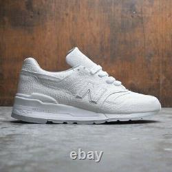 New Balance 997 M997BSN Made in USA Bison Buffalo Leather White Men Shoe Sz 9.5