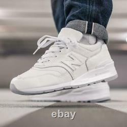 New Balance 997 M997BSN Made in USA Bison Buffalo White Leather Men Shoe US 8