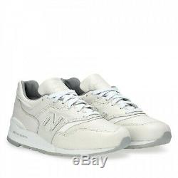 New Balance 997 Made In USA Bison Leather Men's Shoes Size Us 9 White M997bsn