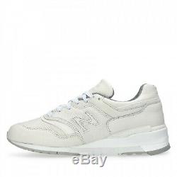 New Balance 997 Made In USA Bison Leather Men's Shoes Size Us 9 White M997bsn