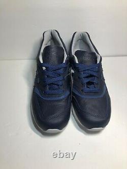 New Balance 997 Made in USA Bison Buffalo Leather Blue White Grey Sz 5.5 M997BIS