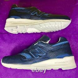 New Balance 997 Made in USA Bison Capsule Leather Blue White Sz 6.5 M997BIS New