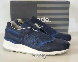New Balance M997BIS Mens 11 (uk 10.5) Bison Leather DS Made in USA Blue 997
