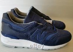 New Balance Made in USA 997 BIS, Navy Bison Leather Size 10.5 US, 44.5 EUR, NIB