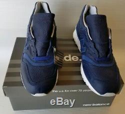New Balance Made in USA 997 BIS, Navy Bison Leather Size 10.5 US, 44.5 EUR, NIB