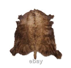 New Buffalo Bison Hide Rug Robe L 7x8+ 1st Grade Soft Tanning In The USA