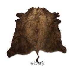 New Buffalo Bison Hide Rug Robe L 7x8+ 1st Grade Soft Tanning In The USA