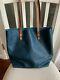 New KMM & Co Petrol Blue Bison Tote 10 Straps