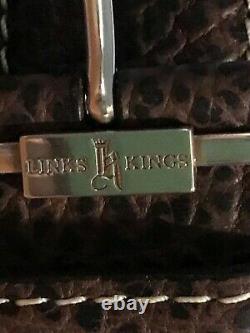 New Links Kings Genuine Brown Bison Leather Belt Size 32.5 Custom Made L@@K