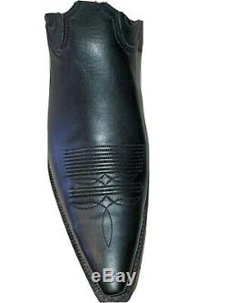 New Men's Black Jack (USA) Black American Bison snip toe Cowboy Boots