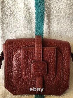 New Parabellum Madeline Genuine Bison Cross Body Purce Clutch Made In USA
