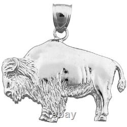 New Real Solid 14K Gold Bison Charm Pendant