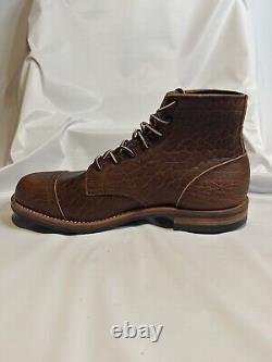 New Truman Boot Company -Cognac Shrunken Bison 79 Last Boots -Size 12 US 12.5 EE