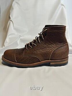 New Truman Boot Company -Cognac Shrunken Bison 79 Last Boots -Size 12 US 12.5 EE