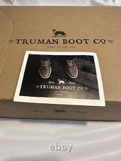 New Truman Boot Company -Cognac Shrunken Bison 79 Last Boots -Size 12 US 12.5 EE