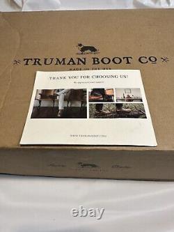 New Truman Boot Company -Cognac Shrunken Bison 79 Last Boots -Size 12 US 12.5 EE