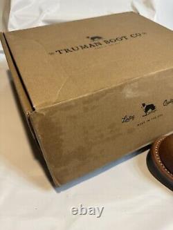 New Truman Boot Company -Cognac Shrunken Bison 79 Last Boots -Size 12 US 12.5 EE