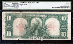 Nice Choice Fine 1901 $10 BISON US Note! PMG 15! FREE SHIPPING! E26955746