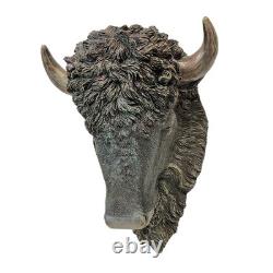 North American Buffalo / Bison Head Wall Sculpture