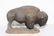 North American Wildlife Bison Buffalo Sculpture Sand Cast Natures Habitat Vntg