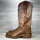 Olathe Boots Mens 12 D Natural Brahma Bison Tall Top Western Cowboy Made in USA