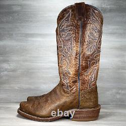 Olathe Boots Mens 12 D Natural Brahma Bison Tall Top Western Cowboy Made in USA