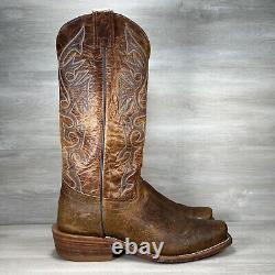 Olathe Boots Mens 12 D Natural Brahma Bison Tall Top Western Cowboy Made in USA