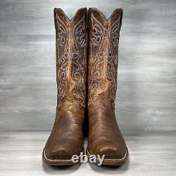 Olathe Boots Mens 12 D Natural Brahma Bison Tall Top Western Cowboy Made in USA