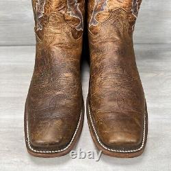 Olathe Boots Mens 12 D Natural Brahma Bison Tall Top Western Cowboy Made in USA