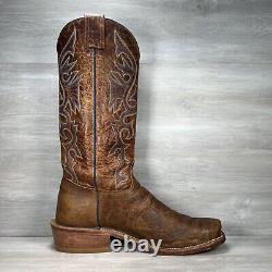 Olathe Boots Mens 12 D Natural Brahma Bison Tall Top Western Cowboy Made in USA