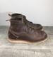 Origin American Bison Maine Mens Natural Leather Work Soft Toe Boots Size 9 USA