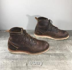 Origin American Bison Maine Mens Natural Leather Work Soft Toe Boots Size 9 USA