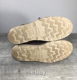 Origin American Bison Maine Mens Natural Leather Work Soft Toe Boots Size 9 USA