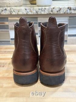 Origin Maine American Bison Brown Leather Boots 6 Big Lug 8 Jocko Willink USA