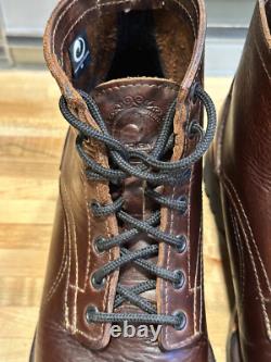 Origin Maine American Bison Brown Leather Boots 6 Big Lug 8 Jocko Willink USA