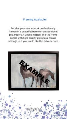 Original Abstract Expressionism 12x16 Buffalo Standoff Handmade Signed Fine Art
