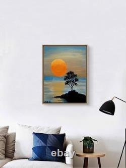 Original Modern Abstract Expressionist Peaceful Places 14x11 Canvas Signed Original Modern Abstract Expressionist Peaceful Places 14x11 Canvas Signed