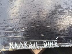 Original Native American Buffalo Dance Painting Dine (Navajo) Acrylic on Granite