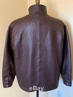 Orvis Coronado Bison Leather Jacket Mens XL