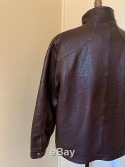 Orvis Coronado Bison Leather Jacket Mens XL