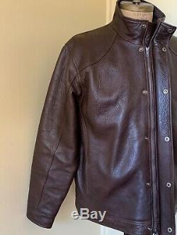 Orvis Coronado Bison Leather Jacket Mens XL